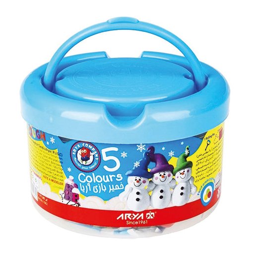 خمیر باری 5 رنگ سطلی آریا