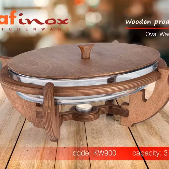 سوفله خوری چوبی بیضی بزرگ سافینوکس 3لیتری