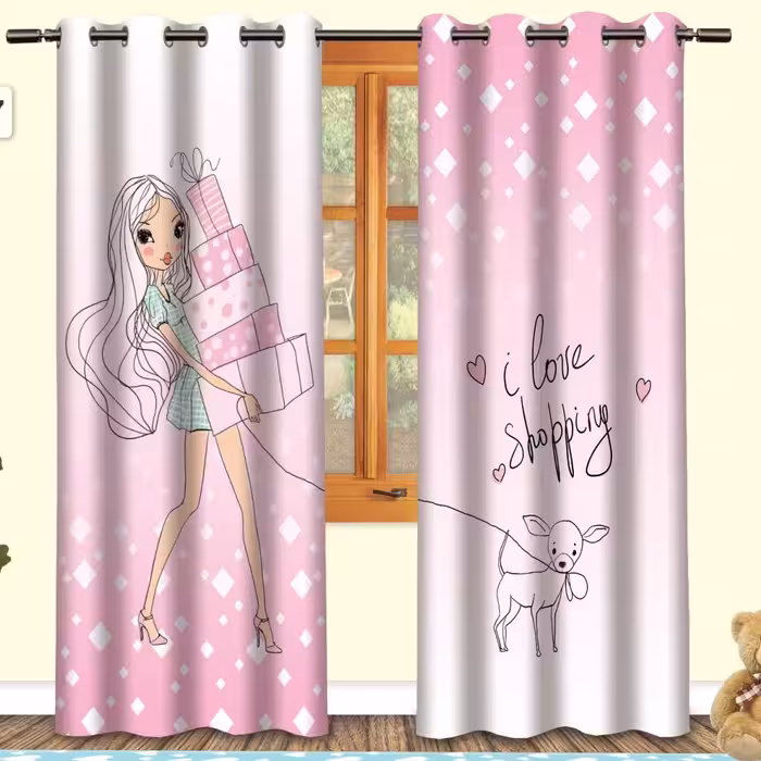 پرده چاپی  پانچ  اتاق کودک کد 724