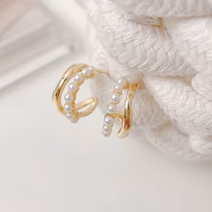 گوشواره زیبا و جذاب مرواریدی بدون حساسیت با کیفیت بالا