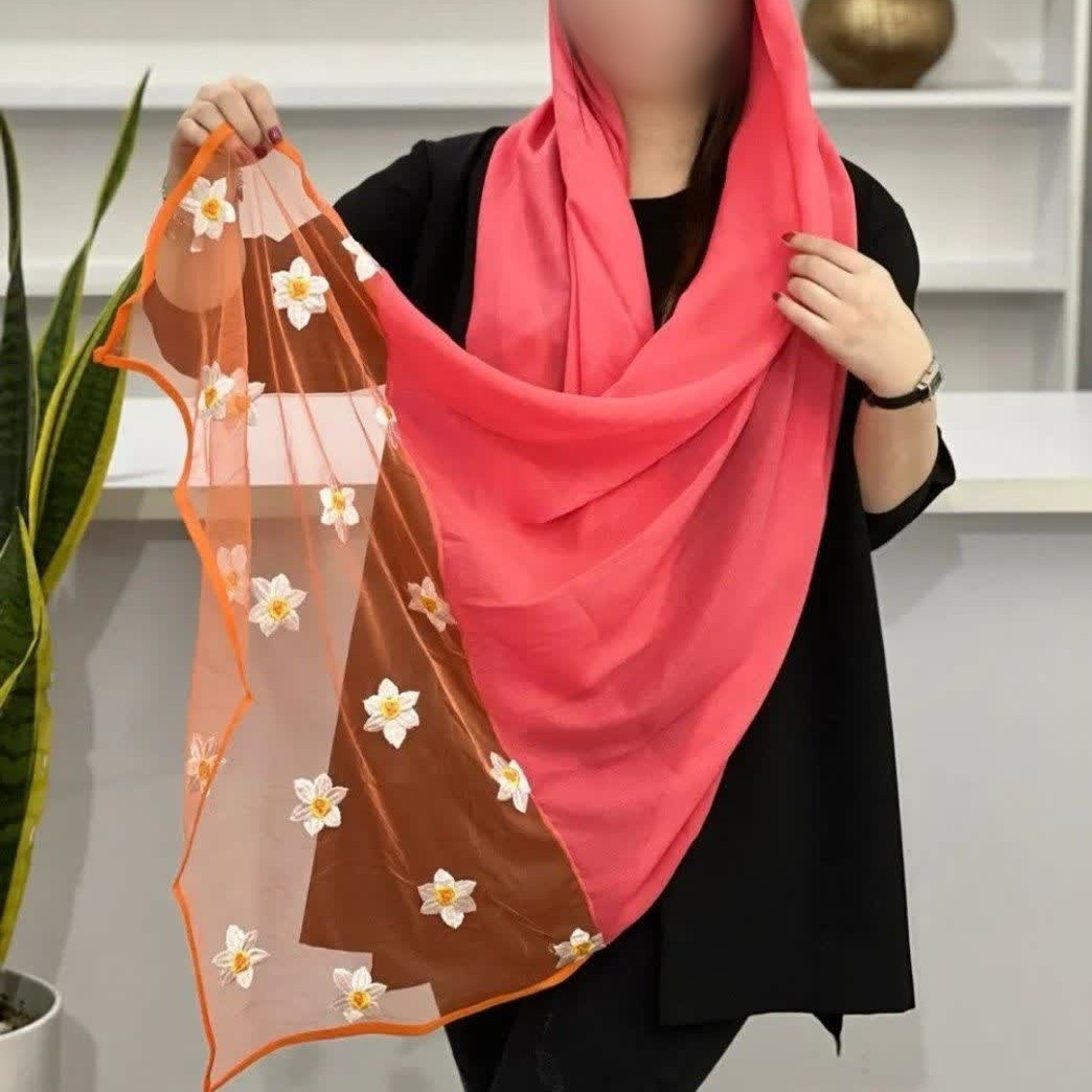 شال بابونه اسلپ مزونی یک دستک گیپور
