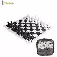شطرنج فدراسیونی Rejal کیف دار ( سفید - مشکی )