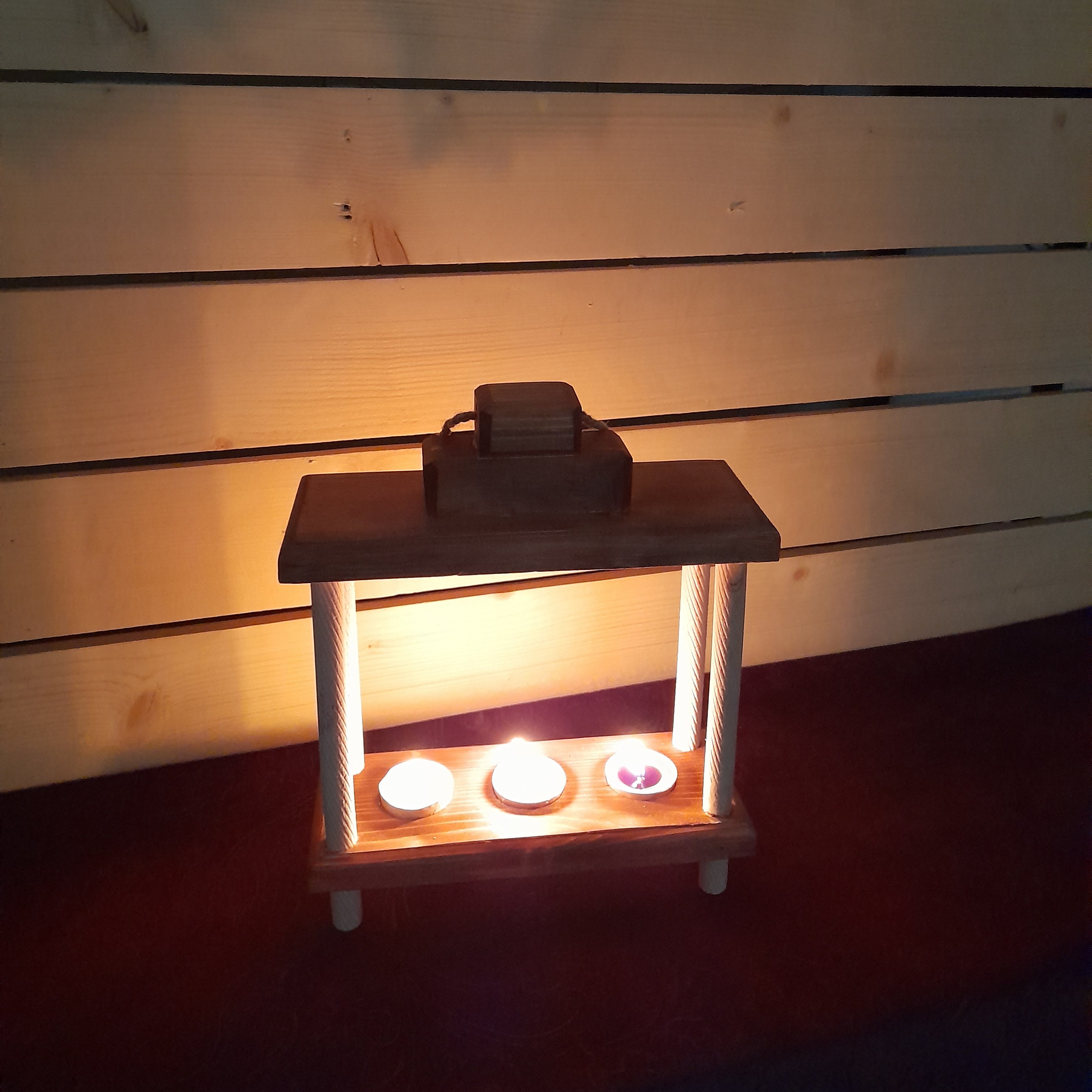 فانوس چوبی فان کد 01