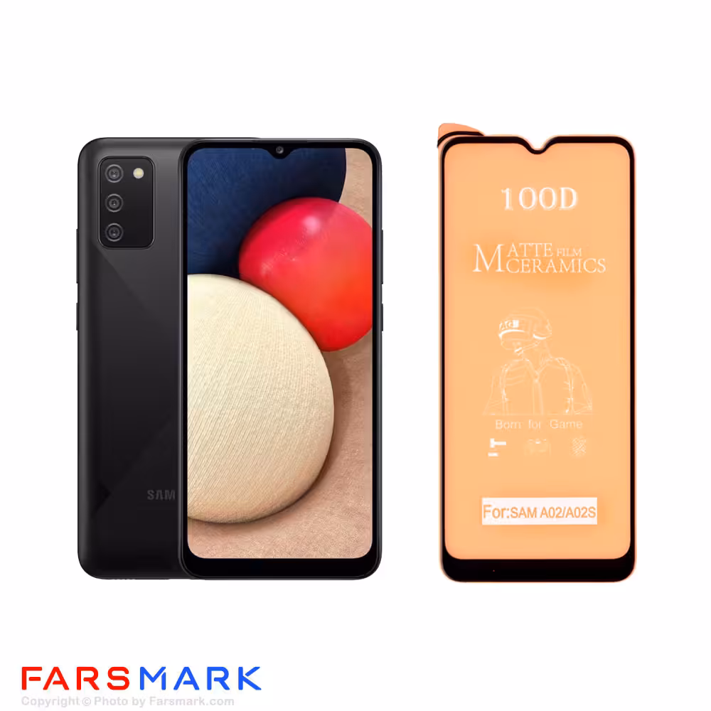 گلس سرامیکی مات گوشی سامسونگ Samsung Galaxy A02s