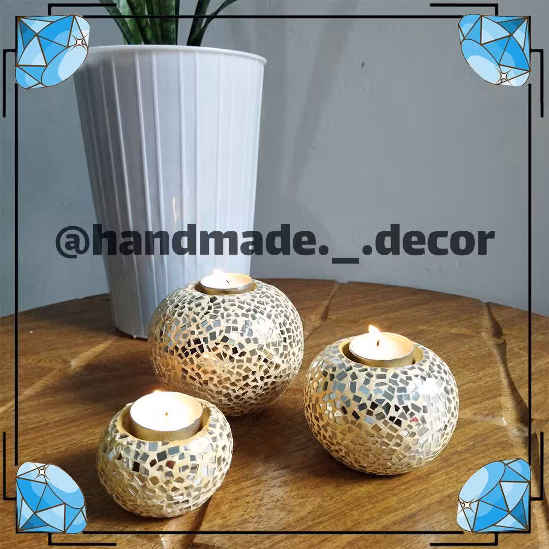 جاشمعی آینه کاری سفالی قابل شستشو