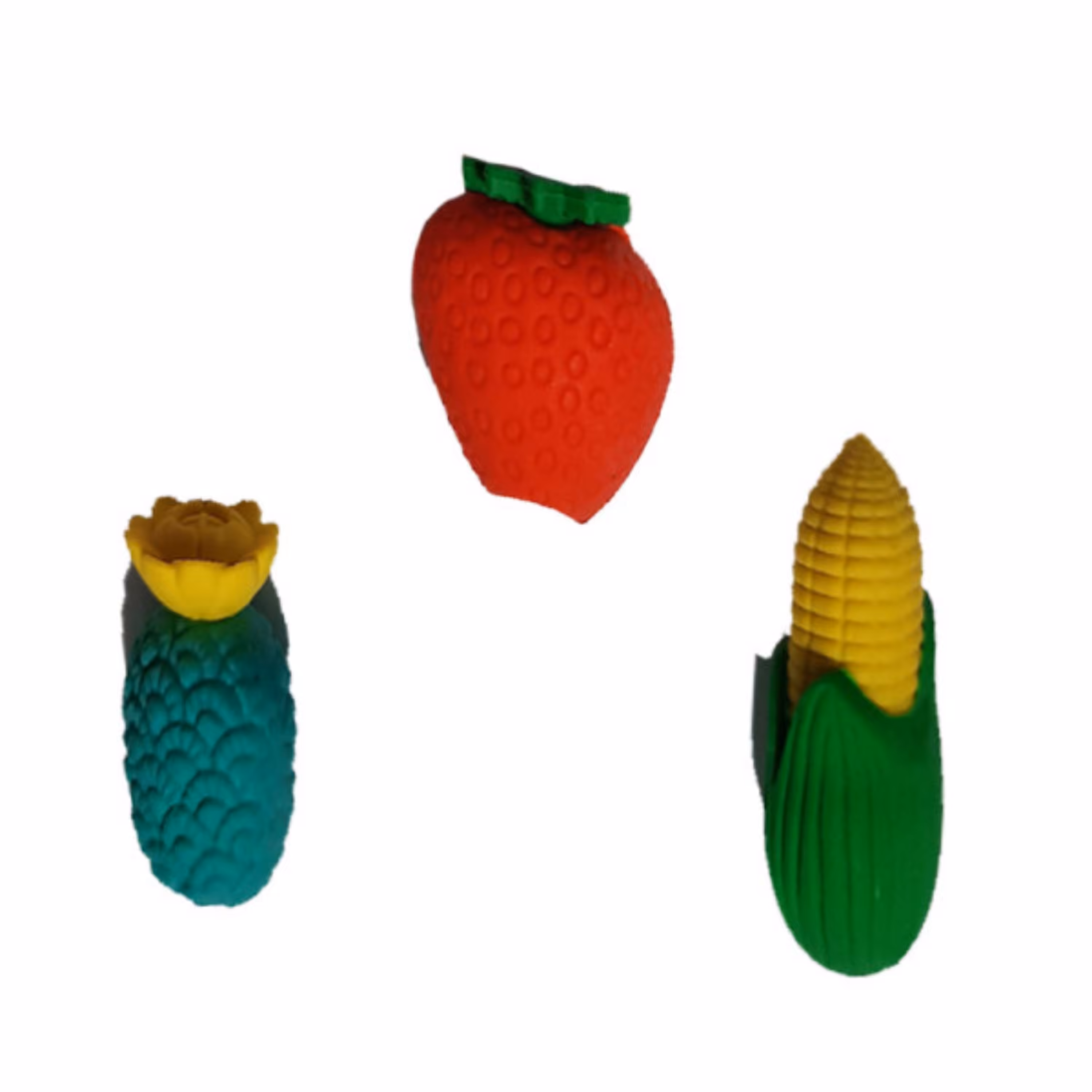 پاک کن طرح آناناس و توت و ذرت کد tehoff مجموعه 3 عددی