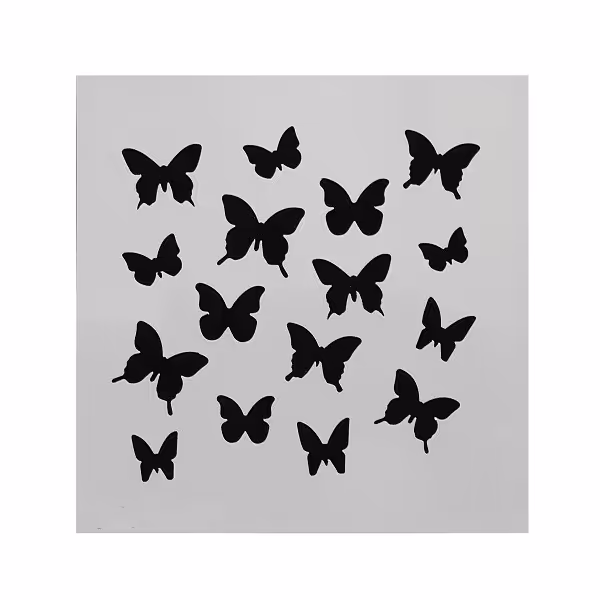 ابزار تزیین کیک به گز مدل استنسیل کوکی طرح پروانه