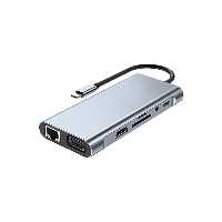 هاب تایپ سی به USB-C /LAN/VGA/HDMI /TF/SD /Audio/4USB3.0