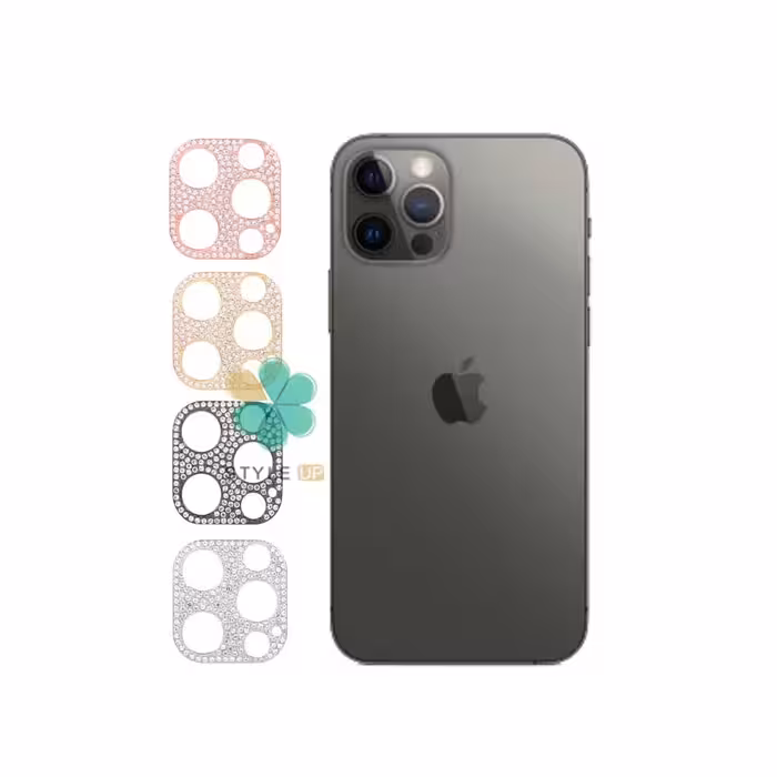 محافظ لنز گوشی اپل آیفون Apple iPhone 12 Pro مدل نگین دار