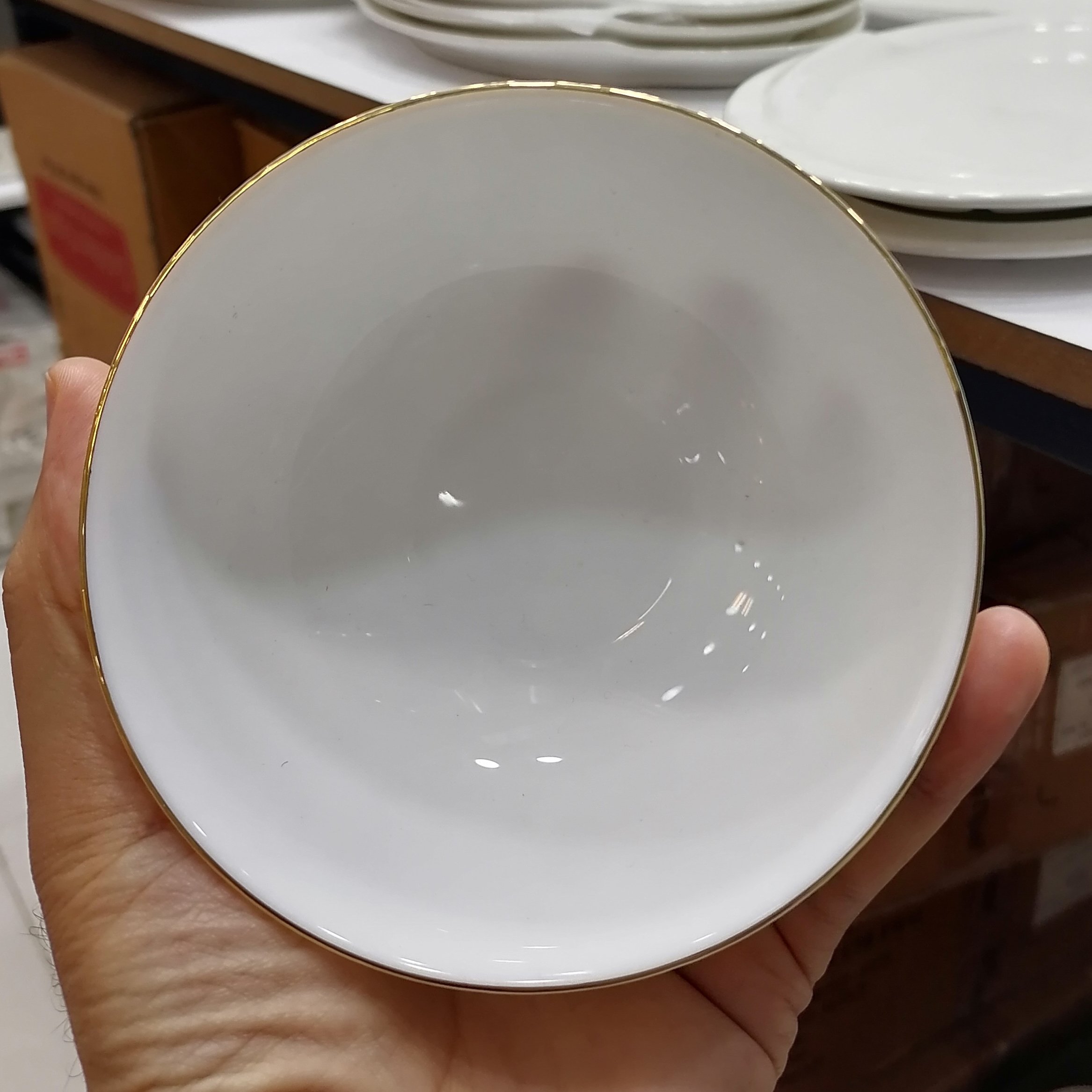 کاسه ماست خوری و سالاد لب طلا