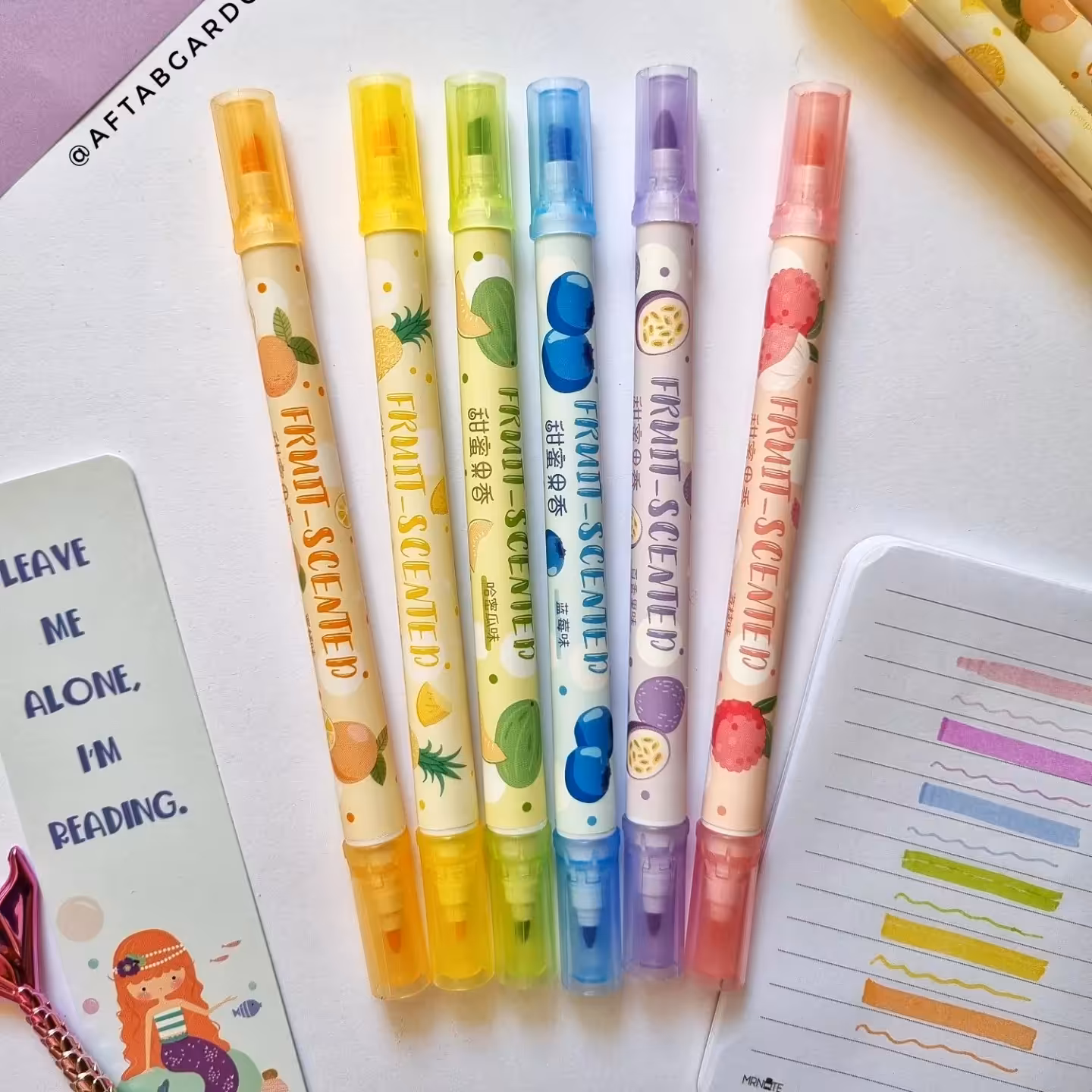 ماژیک هایلایتر میوه ای دو سر عطری