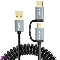 کابل تبدیل USB به Micro USB / USB-C چویتک (Choetech) مدل Xac0012 به طول 1.2m