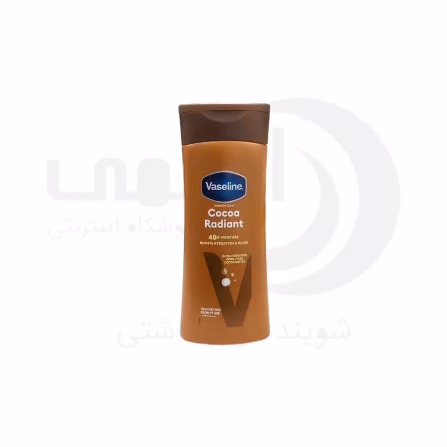 لوسیون بدن وازلین مدل cocoa radiant حجم 200 میل