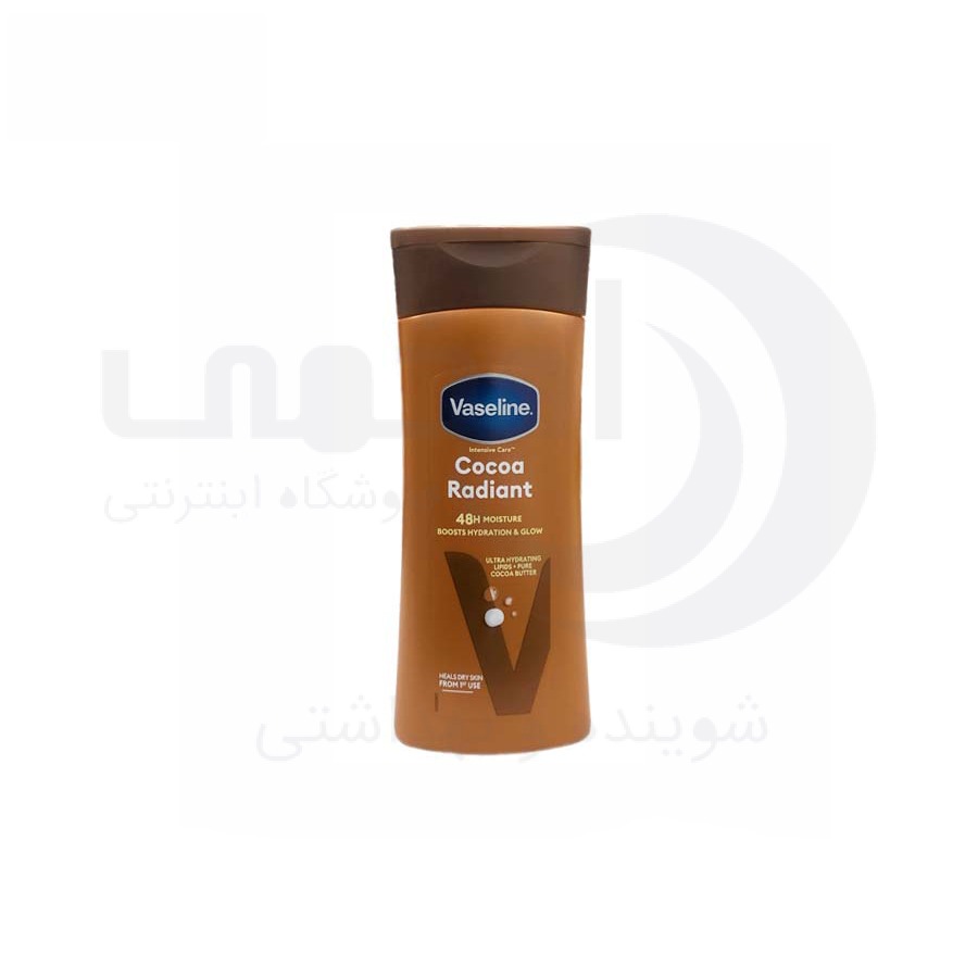 لوسیون بدن وازلین مدل cocoa radiant حجم 200 میل