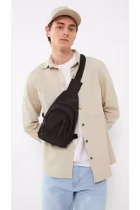کیف شانه ای مشکی مردانه سیاه LCW قفسه سینه مستقیم از فروشگاه El Love LC Waikiki