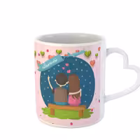 ماگ ساده دسته قلبی طرح خرداد کد 06