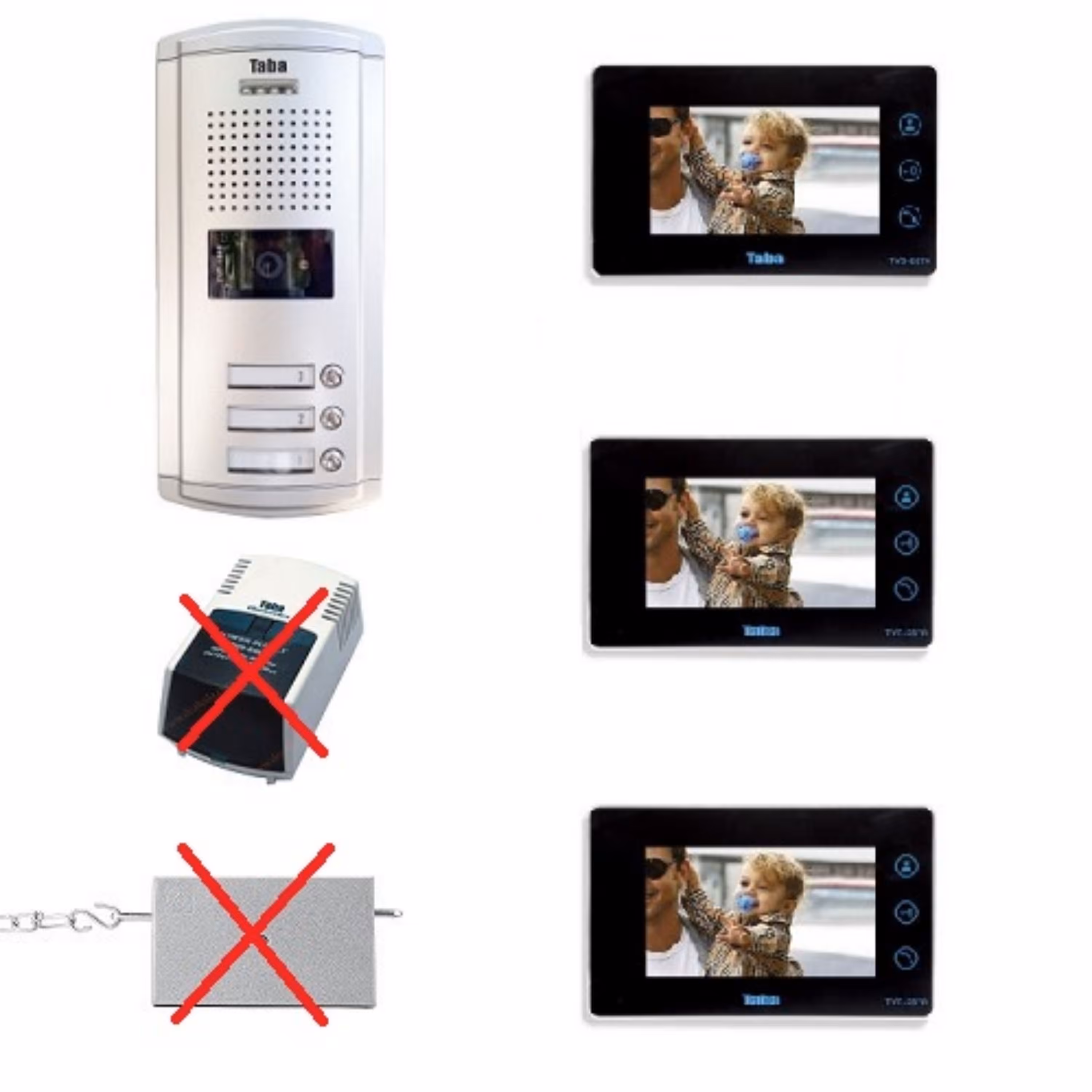 پنل 3 واحدی با مانیتور 2070 تابا الکترونیک