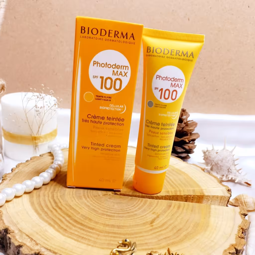 کرم ضدآفتاب رنگی بیودرما spf100