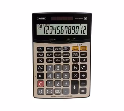 ماشین حساب کاسیو مدل DJ-220D Plus