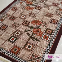 گلیم ماشینی 6 متری  طرح  چوبی با ارسال رایگان