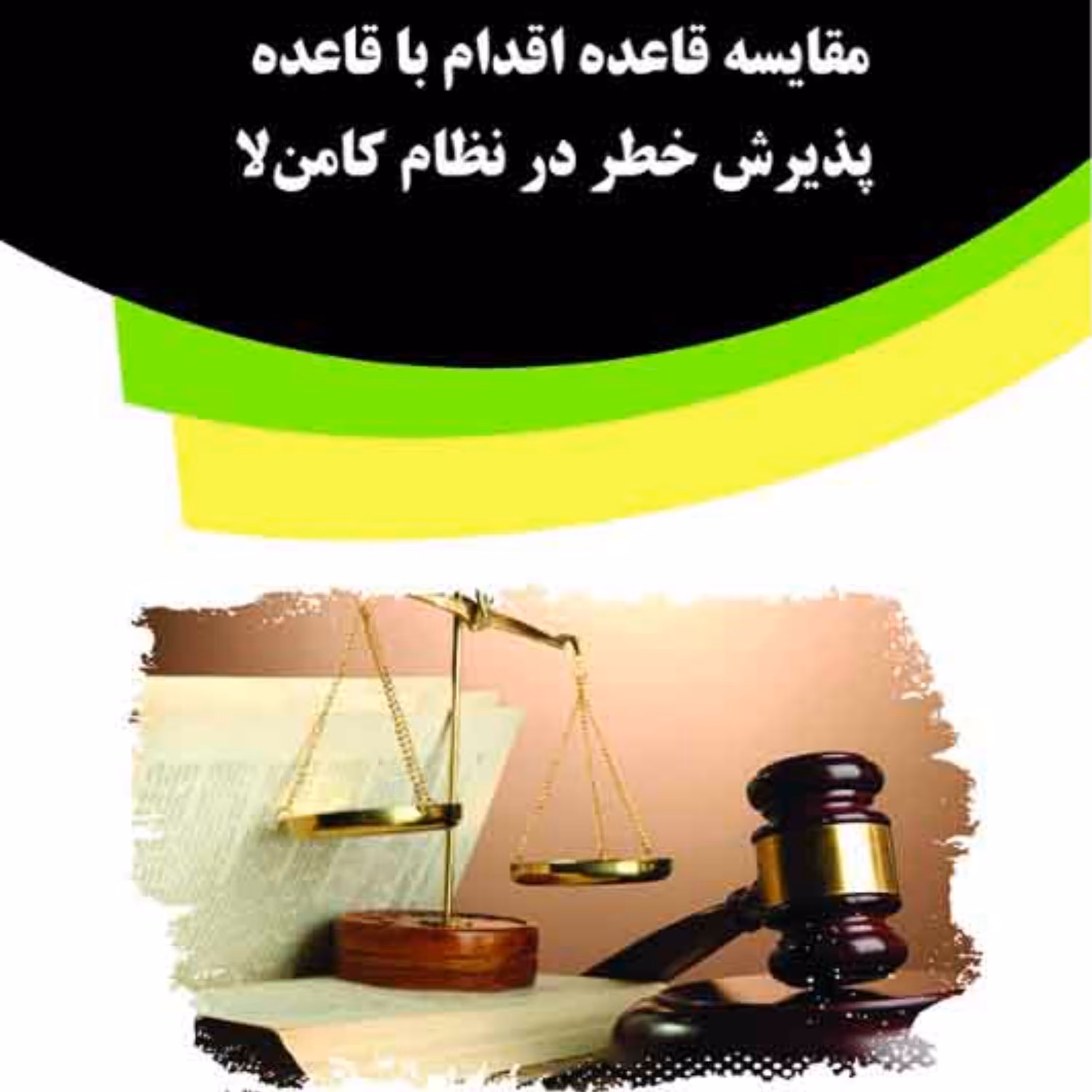 کتاب مقایسه قاعده اقدام با قاعده پذیرش خطر درنظام کامن لا