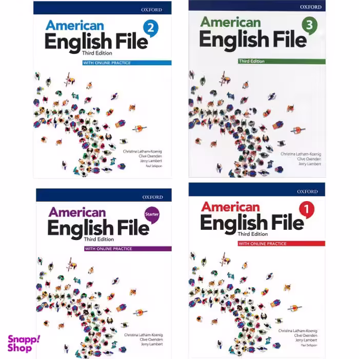 American English File Third Edition اثر جمعی از نویسندگان انتشارات آکسفورد 4 جلدی
