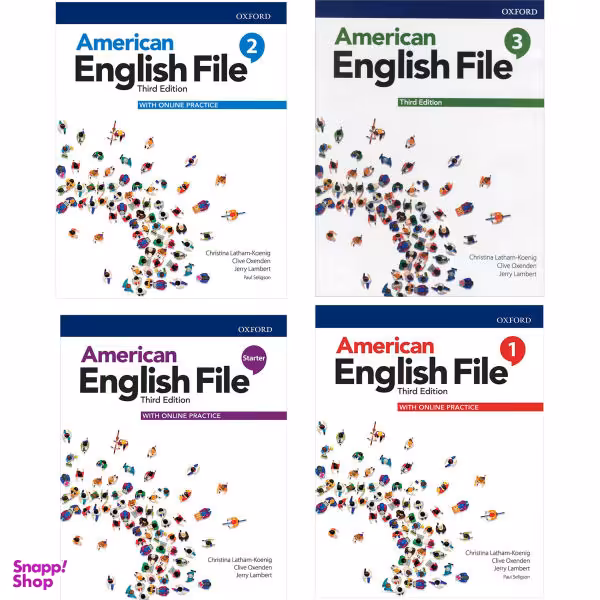American English File Third Edition اثر جمعی از نویسندگان انتشارات آکسفورد 4 جلدی