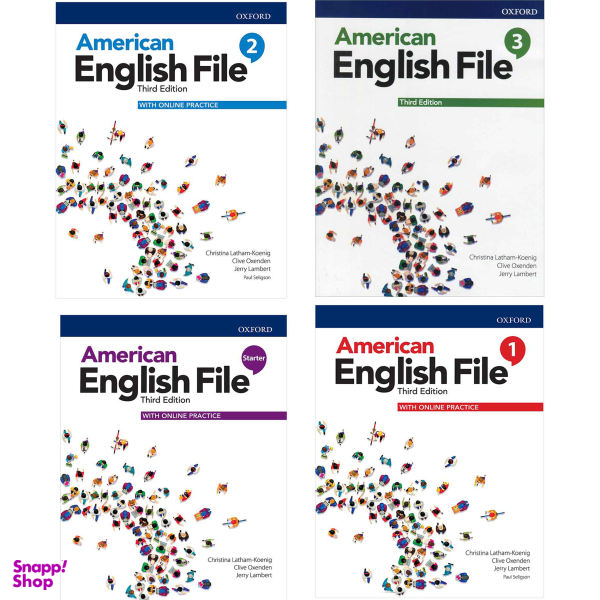 American English File Third Edition اثر جمعی از نویسندگان انتشارات آکسفورد 4 جلدی