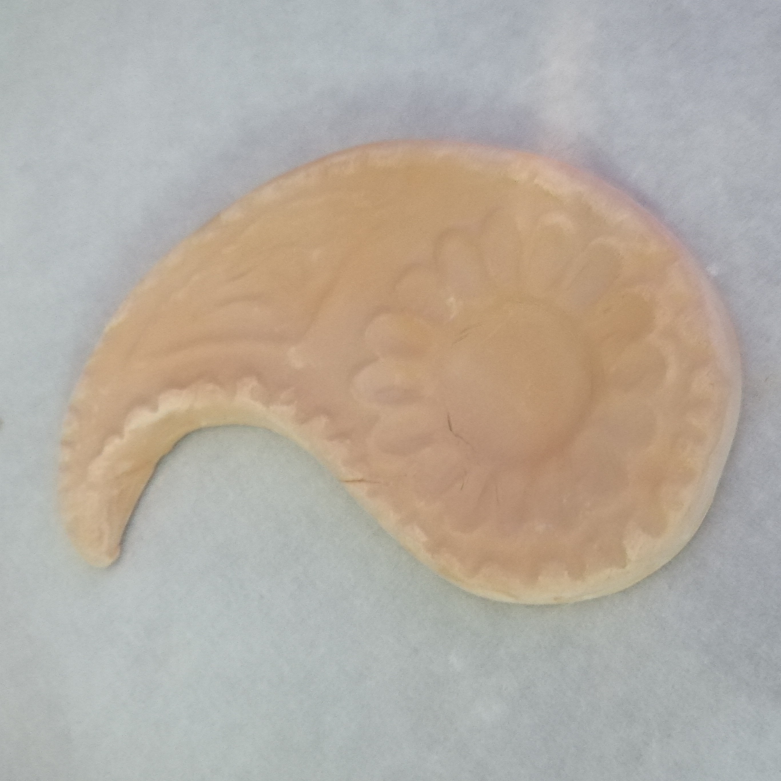 پایه هفتسین سفالی طرح ترمه (سفال خام) 