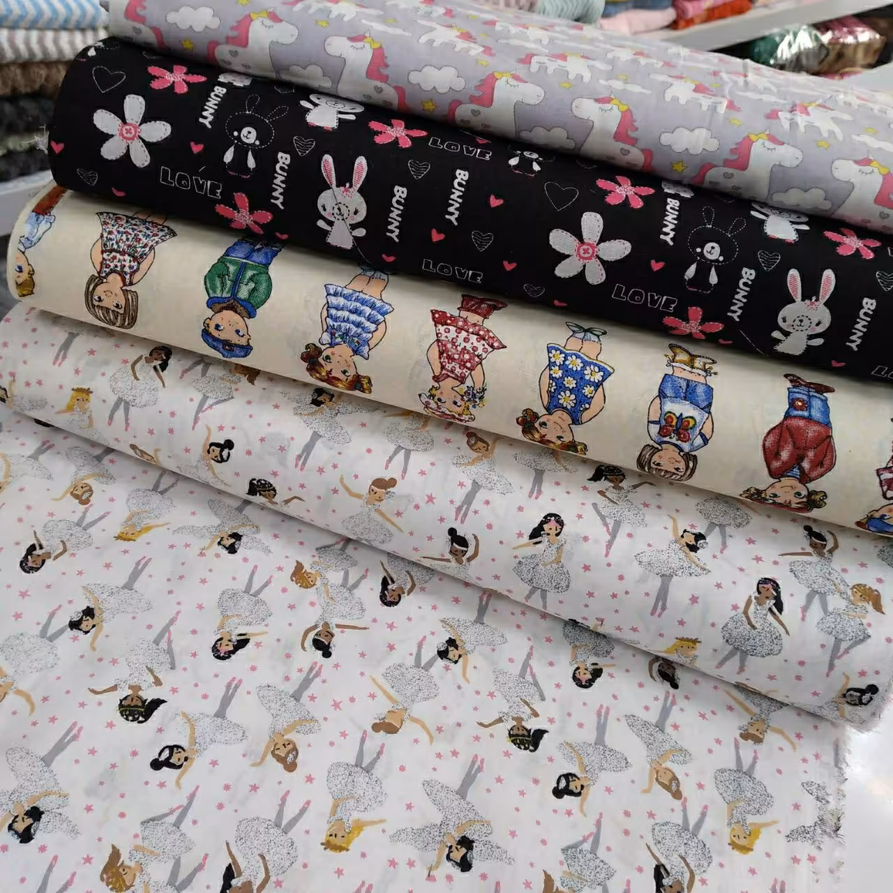 پارچه های کتان نخ زیبا