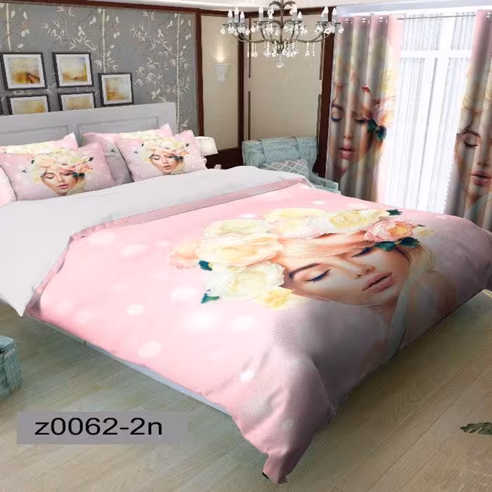 سرویس روتختی 2 نفره تنسل چاپی برندترک لند(Turk Land) z 62