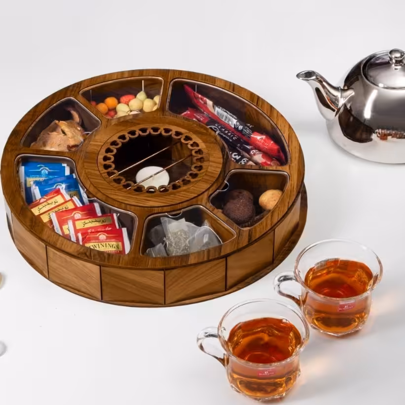 تی بگ چوبی شش خانه با کیفیت 