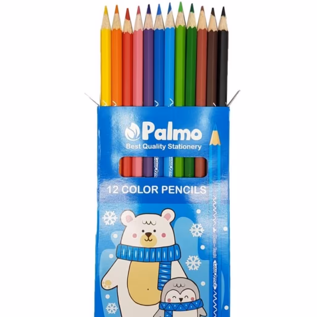 مداد رنگی پالمو 12 رنگ