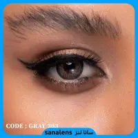 لنز چشم رینبو مدل Gray 303 طوسی عسلی دور مشکی