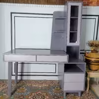 میز تحریر سه تیکه کتابخانه دار طوسی (پس کرایه)