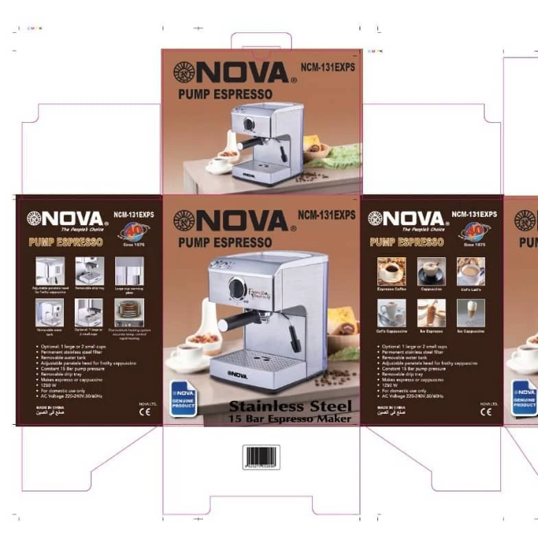 اسپرسو ساز نوا مدل NCM - 131 توان 1250 وات