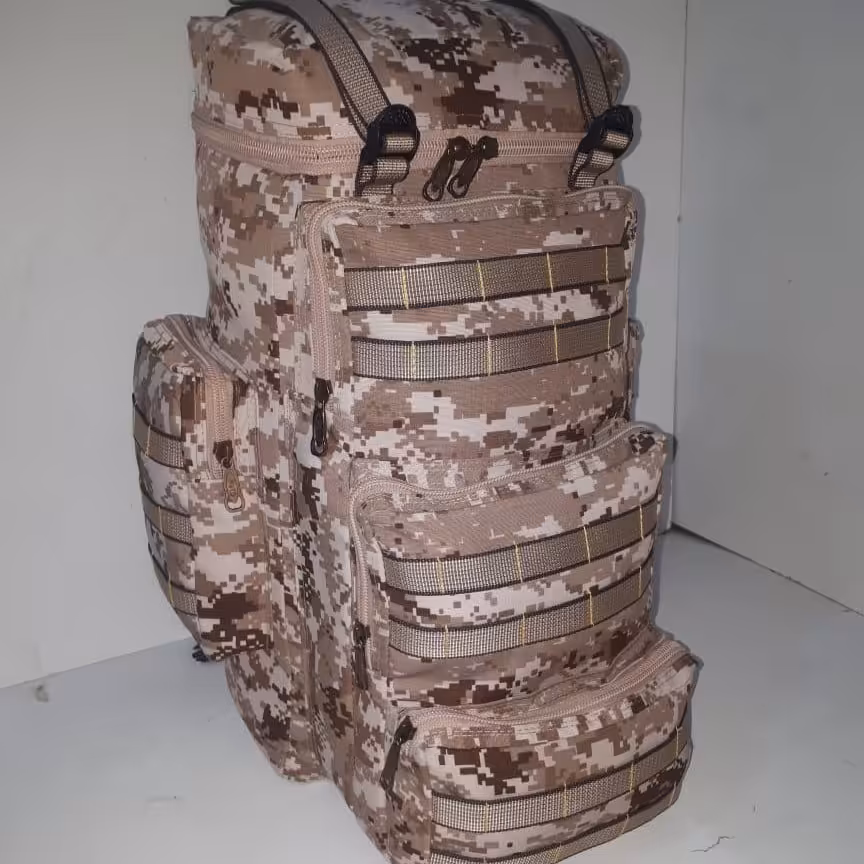 کوله پشتی پنج جیب کرم کامپیوتری 70 لیتری 