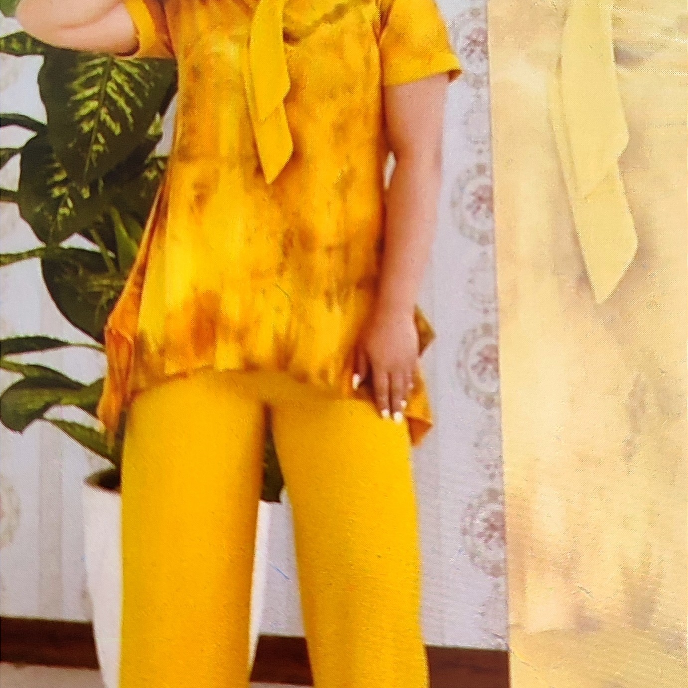 تیشرت شلوار زنانه طرح دار