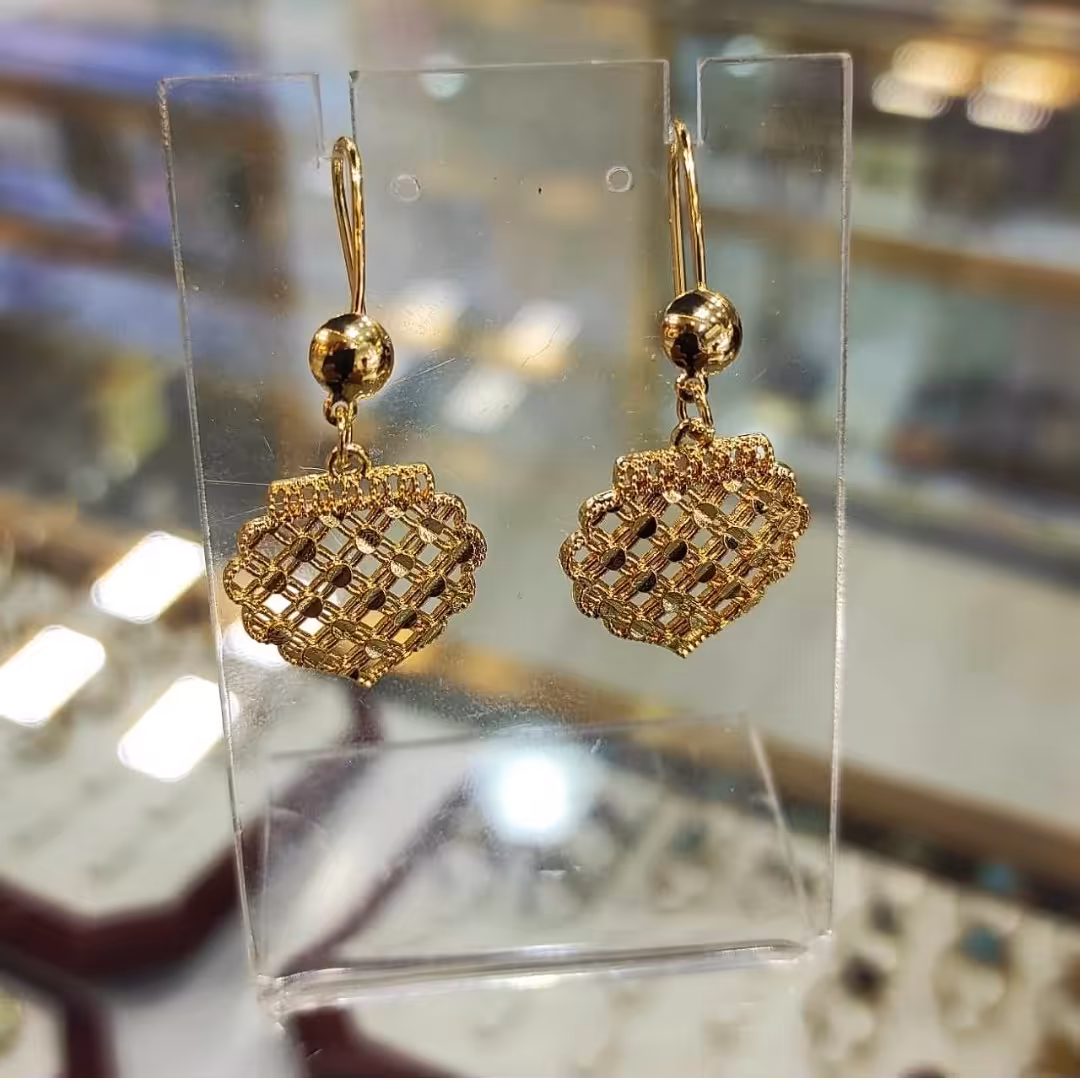 گوشواره زیبا طرح طلا 