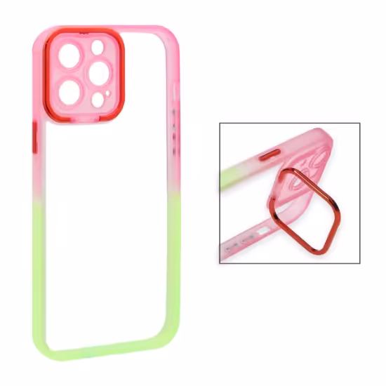 قاب گوشی دو رنگ استند متال برای iPhone 13 Pro Max - کد 25