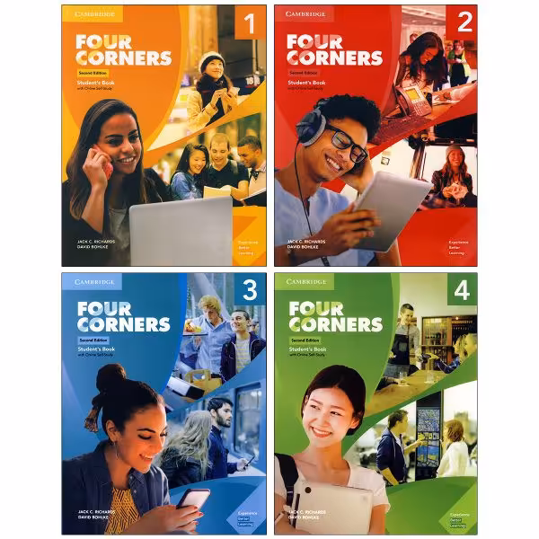 کتاب Four Corners اثر Jack C.Richard & David Bohlke انتشارات زبان مهر 4 جلدی