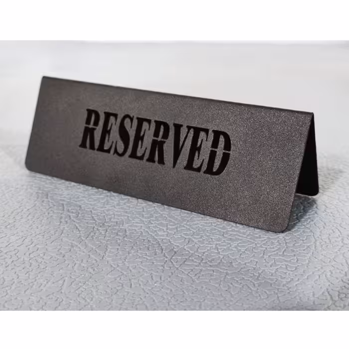 تابلو رزرو رومیزی- تابلو Reserved  کافه رستوران 