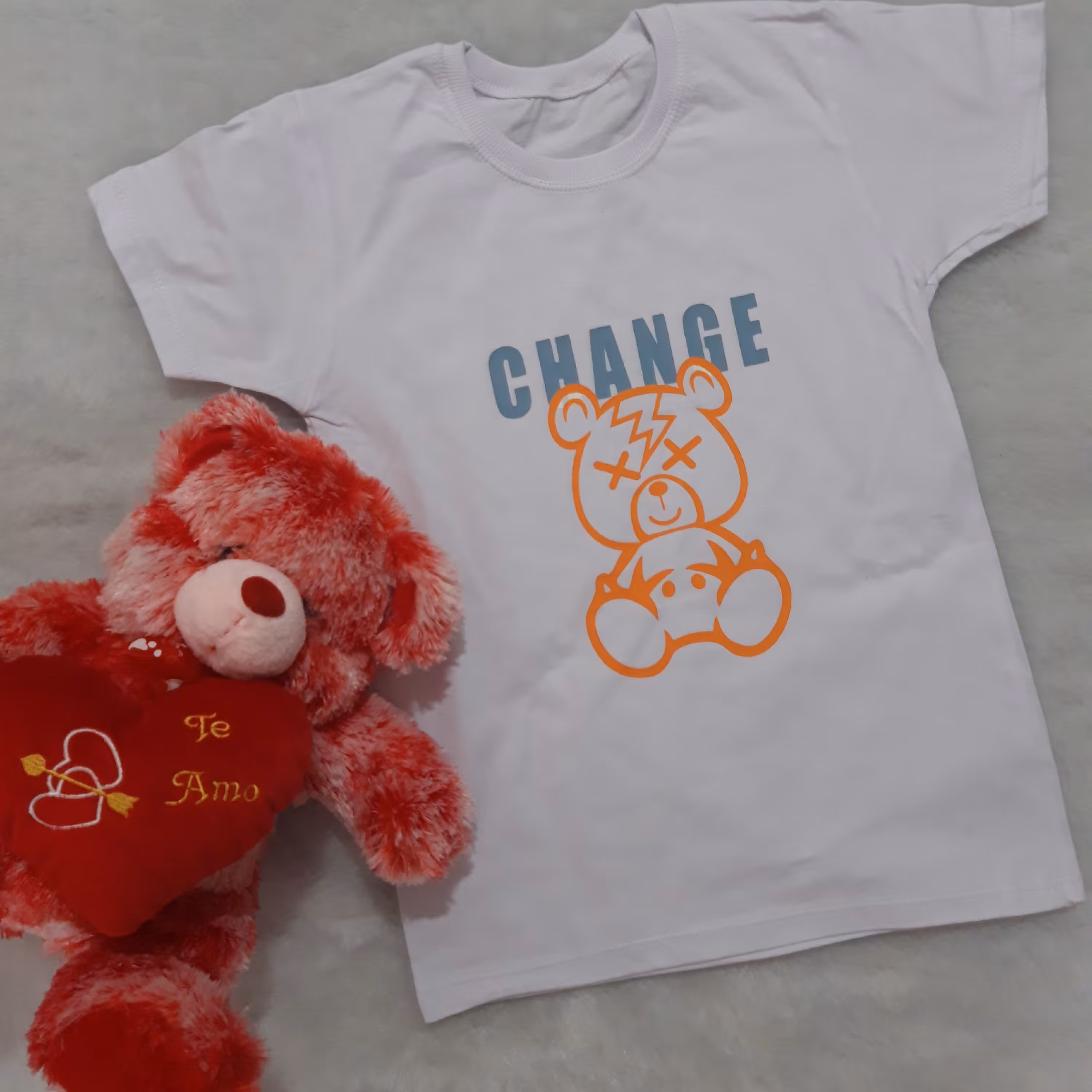 تیشرت تک  بچگانه  دخترانه و پسرانه جنس نخ پنبه