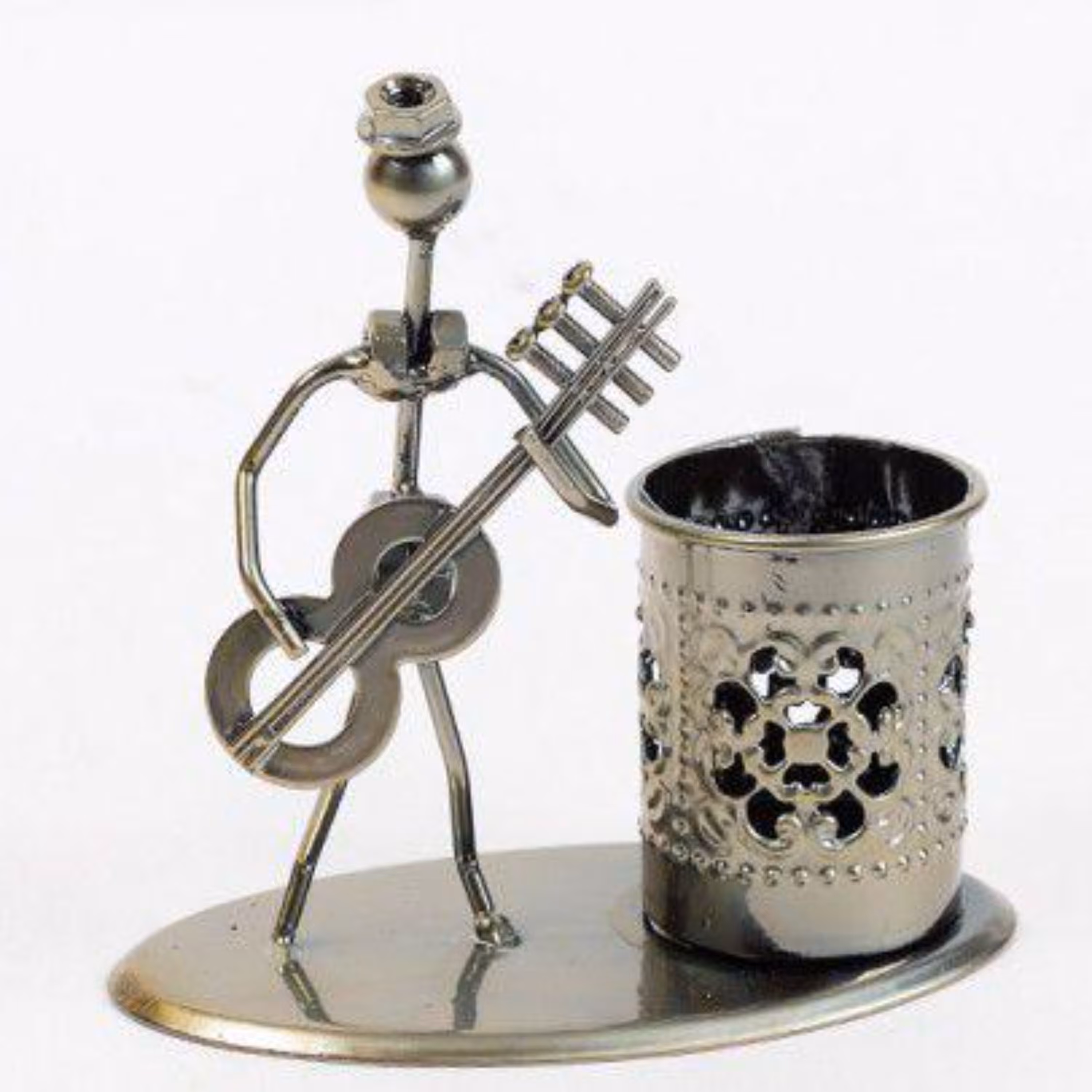 جا مدادی جا لوازم رومیزی جا خلالی فلزی مدل نوازنده موسیقی و موسیقی دان با ر