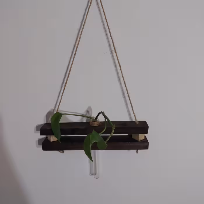 گلدان چوبی آویزی