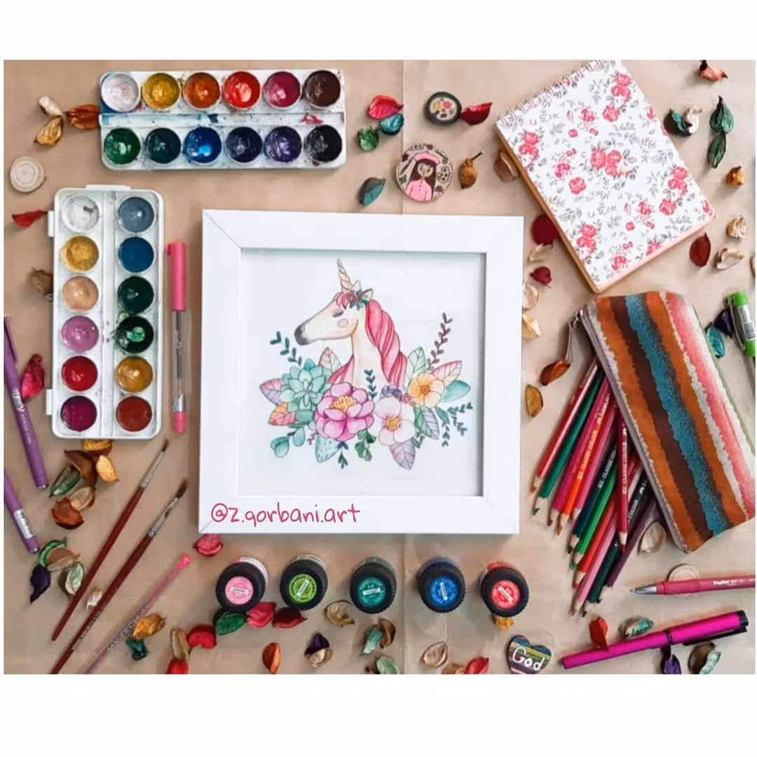 نقاشیِ یونیکورن