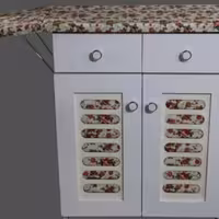 میز اتو و چرخ خیاطی خور طرح گل ،ارسال فقط به تهران با پیک موتوری 