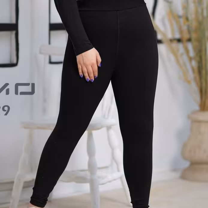 شلوار فانریپ کشی رنگ مشکی فری سایز مناسب 44تا64