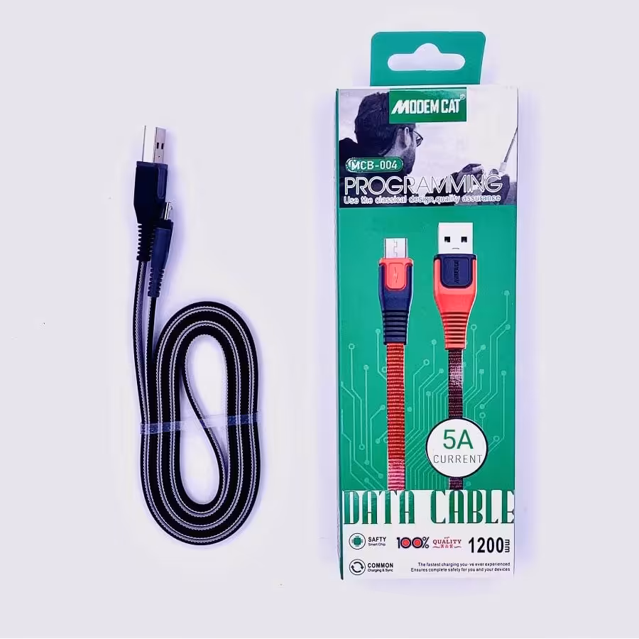 کابل شارژر تایپ سی Type-c مودم کت modem cat mcb-004 طول 1.2m متر فست شارژ 2.1A