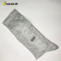 جوراب مردانه ساقدار طرح BOSS خاکستری روشن